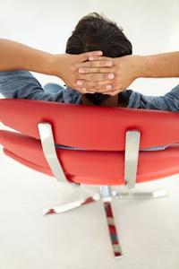 Man relaxing in his chair