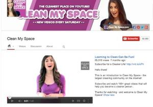 Screen shot Clean My Space YouTube channel