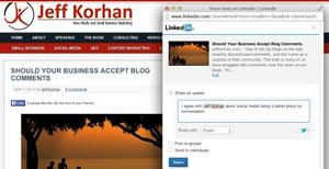 LinkedIn bookmarklet with username