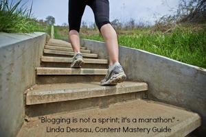 Blogging is like running a marathon